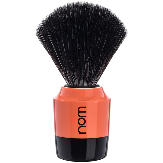 NOM MARTEN Shaving Brush Black Fibre Black Coral