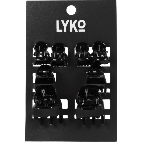LYKO Clips Black Hair Clips Black