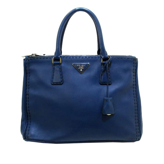 Prada Saffiano Lux Galleria Double Zip Satchel