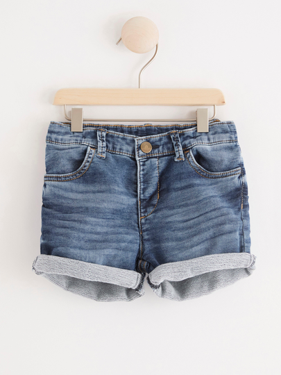 Shorts i denimtrikå