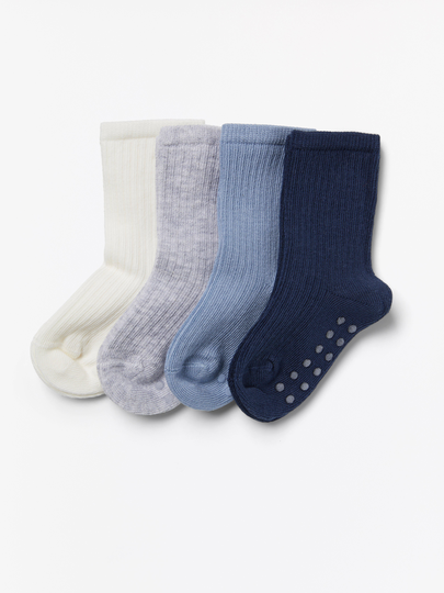 4-pack ribbade strumpor
