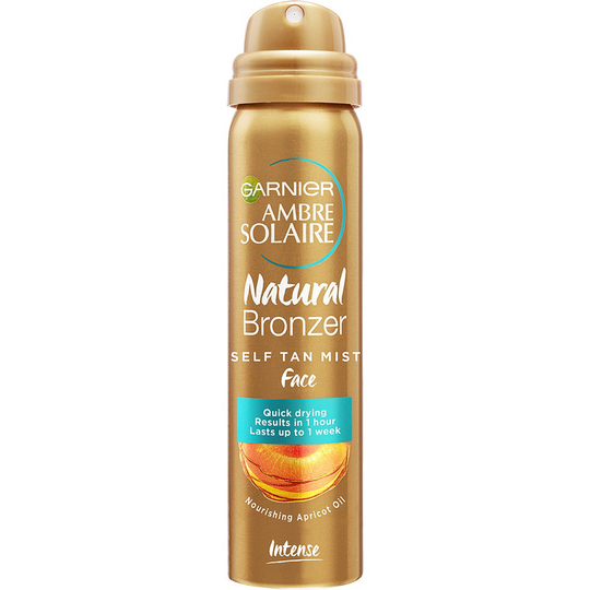 Ambre Solaire Natural Bronzer Self tan Mist, 75 ml Garnier Brun utan sol - Ansikte
