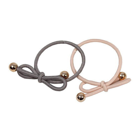 LYKO 2 Pack Snoddar Med Rosett Pink