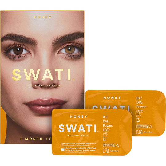 Honey, 2 st Swati Färgade linser