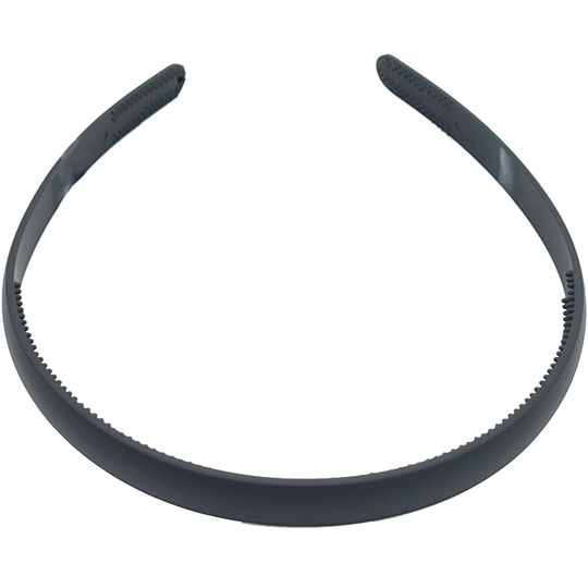 LYKO Matt gummerat diadem Black