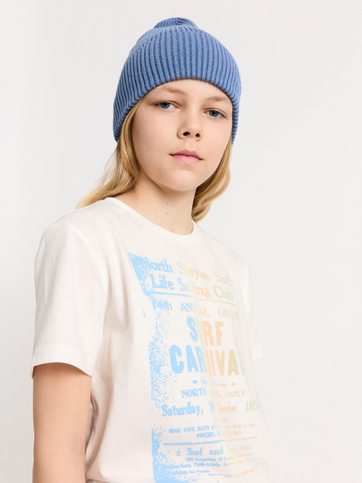 T-shirt med text