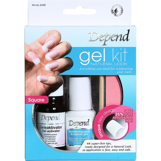Depend Gelekit Natural Look - 6200, Depend Lösnaglar
