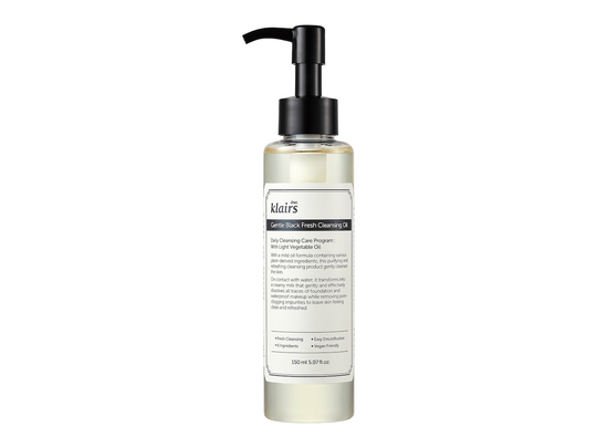 Klairs Gentle Black Cleansing Oil, 150 ml Klairs Ansiktsrengöring