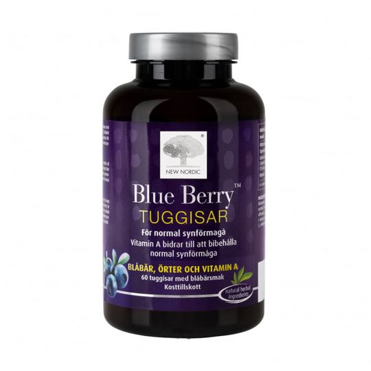 New Nordic Blue Berry Tuggisar 60 st