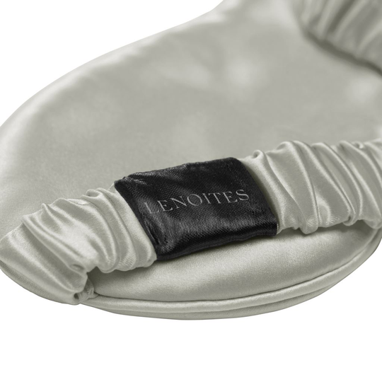 LENOITES Mulberry Sleep Mask & Pouch Grey 1 st