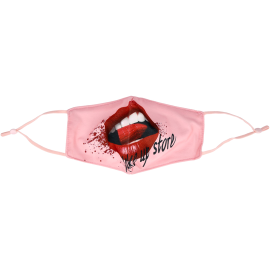 Make Up Store Face Mask Red Lips Pink Soda