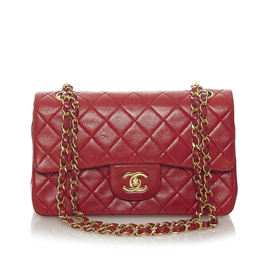 Chanel Classic Small Lambskin Leather Single Flap Bag