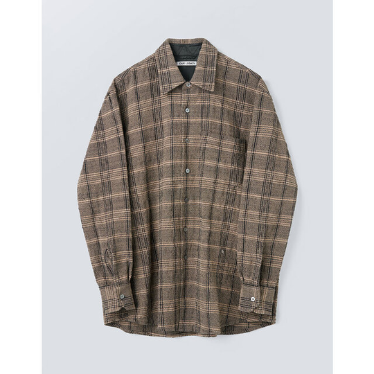 Above Shirt Ecru/Black Check