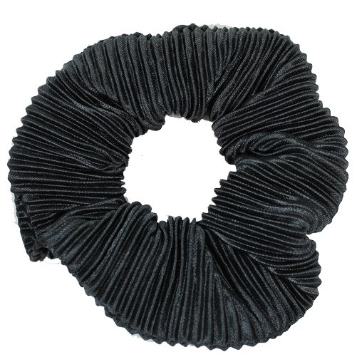 LYKO Plisserad Hårscrunchie Black