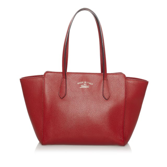 Gucci Swing Leather Tote Bag