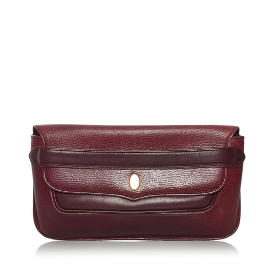 Cartier Must De Cartier Leather Clutch Bag