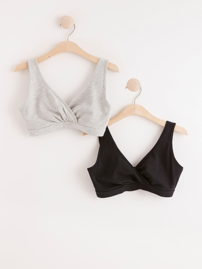 MOM 2-pack mjuka amnings-bh