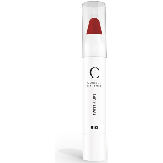 Couleur Caramel Twist & Lips Glossy Red n°407
