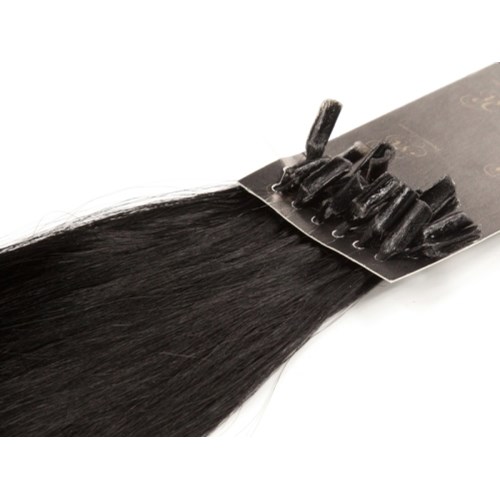 Rapunzel of Sweden Nail Hair Premium Straight 50 cm 1.0 Black