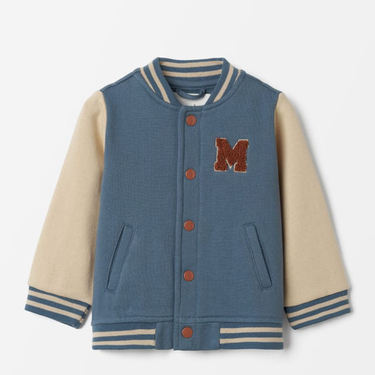 Mjuk jacka för baby BASEBALL