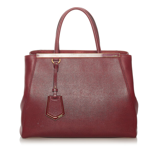 Fendi 2jours Leather Handbag