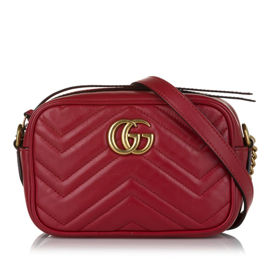 Gucci Small Gg Marmont Leather Crossbody Bag