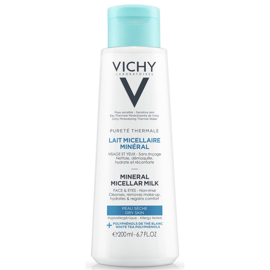 VICHY Pureté Thermale Mineral Micellar Milk Dry Skin 200 ml