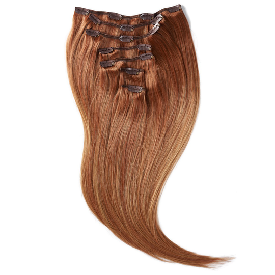 Rapunzel of Sweden Clip-on set Original 7 pieces 50 cm Sunset Red Colo