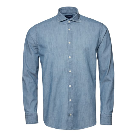 Denimskjorta I Twill Slim Fit