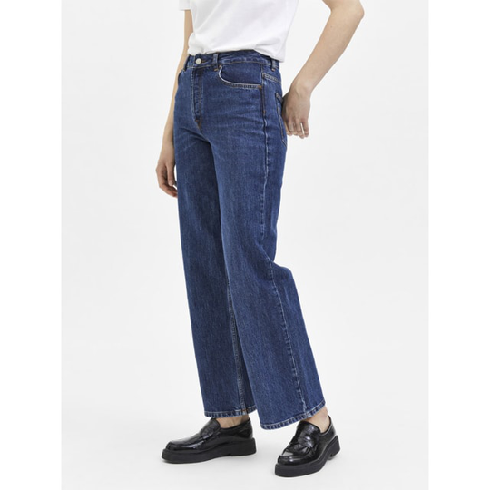 Alice Long Wide Blue Jeans