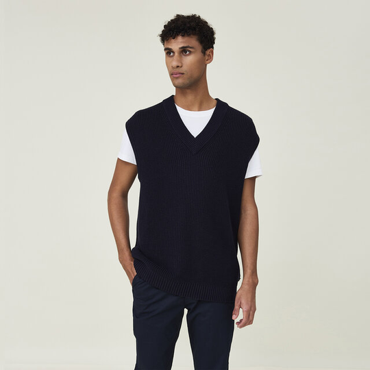 Toby Cotton/lyocell Blend Knitted Vest