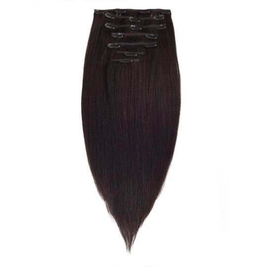Rapunzel of Sweden Clip-on set Original 7 pieces 30 cm 1.2 Black Brown