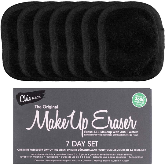 Chic Black 7-day Set, MakeUp Eraser Ansiktsrengöring