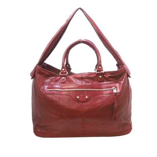 Balenciaga Motocross Classic Bridge Leather Travel Bag