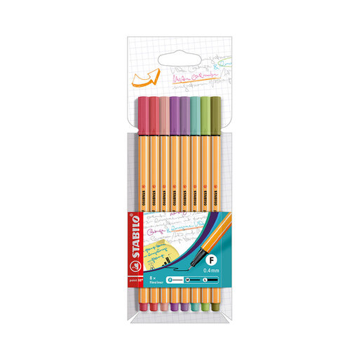 Fineliner point 88 8-pack