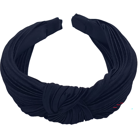 LYKO Pleated Diadem Black