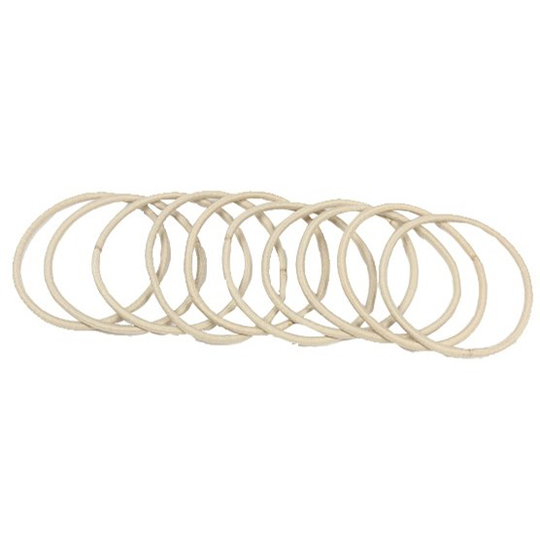 LYKO 10 Pack Enfärgade Hårsnoddar Beige