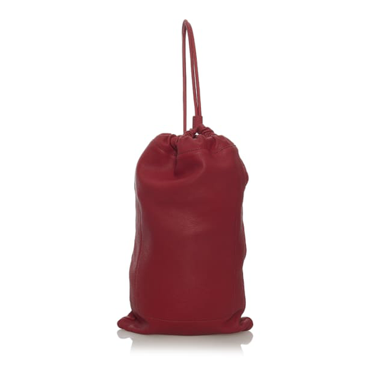 Burberry Leather Drawstring Backpack