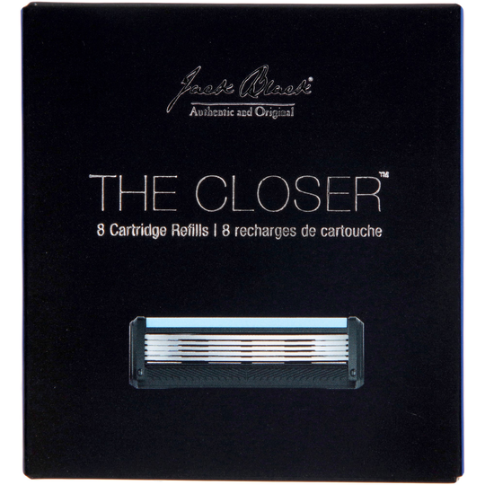 Jack Black HE CLOSERTM 5-Blade Cartridge Razor 8-Count Refills