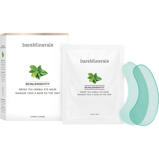 Skinlongevity Green Tea Herbal Eye Mask, 6 pcs bareMinerals Ögonkräm