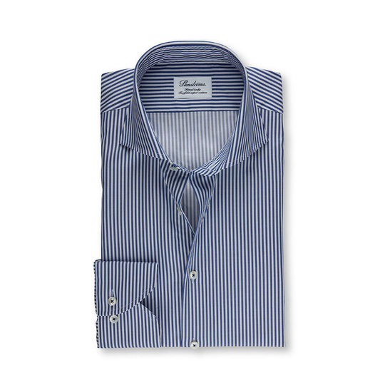 Blue Cadet Striped Fitted Body Shirt