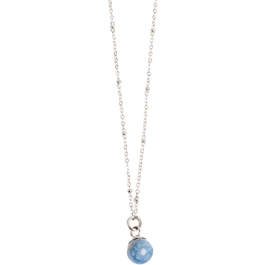Steel Necklace Steel Blue Aventurine, A&C Oslo Halsband