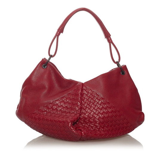Bottega Veneta Aquilone Fortune Cookie Leather Shoulder Bag