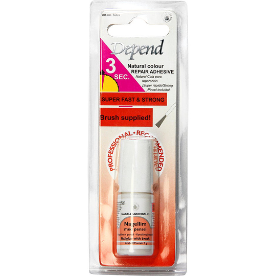 Depend Naturellt Lagningslim 6001, 3 g Depend Lösnaglar