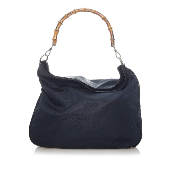 Gucci Bamboo Nylon Satchel