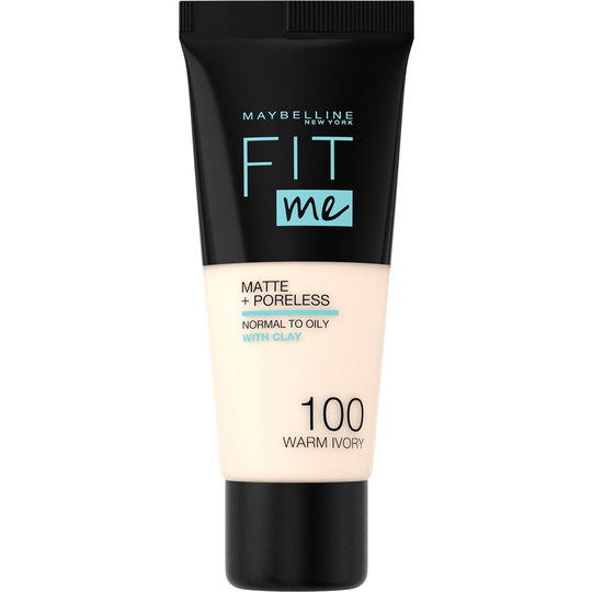 Maybelline New York Fit Me Matte + Poreless 100 Warm Ivory