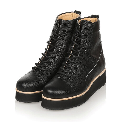 425g Black Top Grain Leather