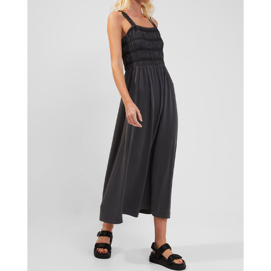 Rinia Washed Black Modal Jersey Dress Dresses