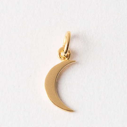 Small Moon Symbol Gold Plated