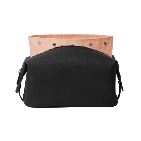 Bon Voy Getaway Toiletry Bag Large Black and Pink